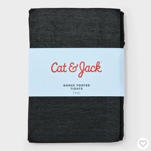 Girls' Dance Footed Tights - Cat & Jack Black S(4-6) - 2pk